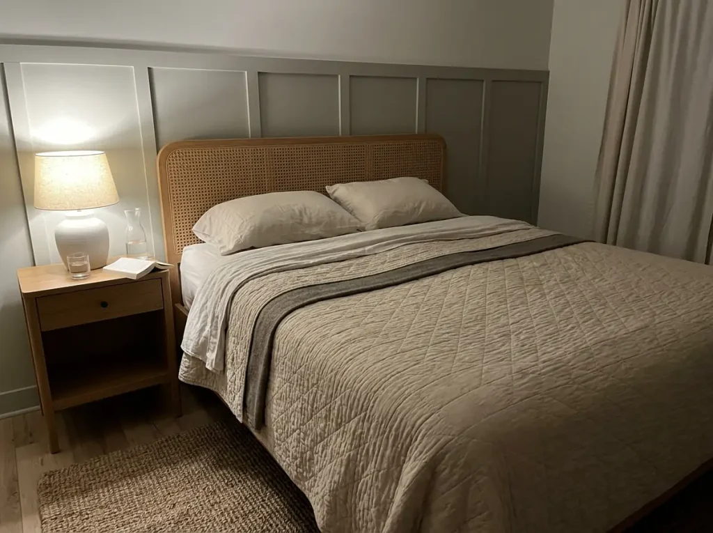 A quilt pulled up tight at 3 a.m. with a blanket already underneath it, still not enough