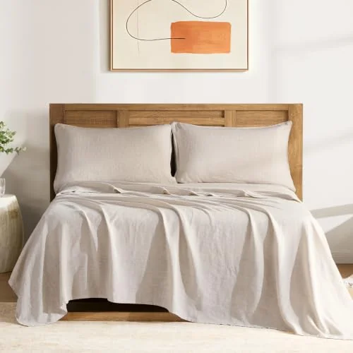 DAPU 100% French Linen Sheets, 170 GSM