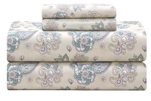 Feather & Stitch 100% Cotton Percale Sheet Set