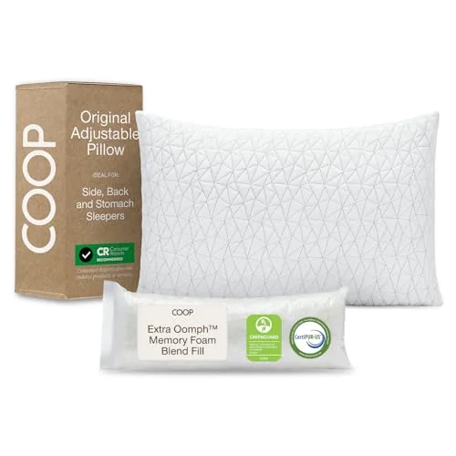 Coop Home Goods Original Adjustable Pillow, Queen