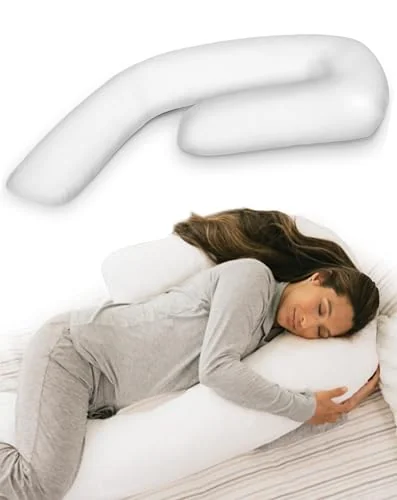 MedCline J-Shaped Full Length Body Pillow, 22 x 50 x 6 inch