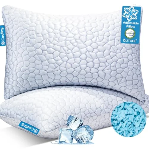 QUTOOL Cooling Pillow, Queen, set of 2