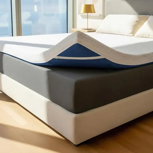 Viscosoft 3 Inch Memory Foam Mattress Topper, Queen, Select High Density
